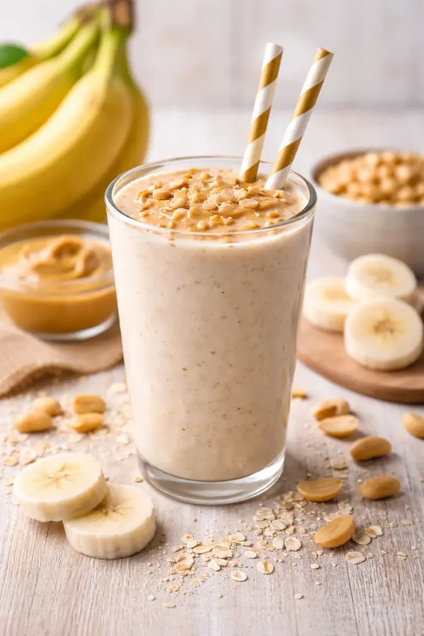 Arašídové smoothie s banánem