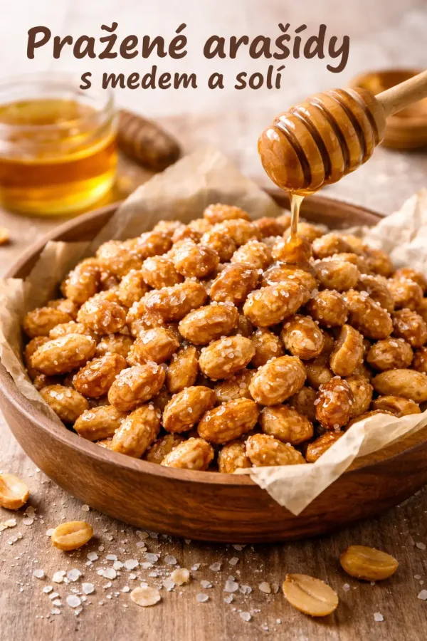 Pražené arašídy s medem a solí