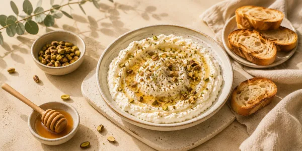 Šlehaná feta s pistáciemi a medem do 10 minut