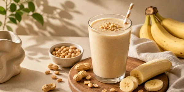 Arašídové smoothie s banánem