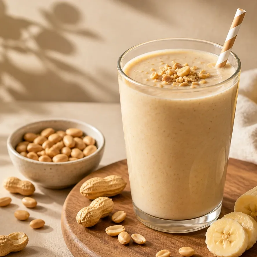 Arašídové smoothie s banánem