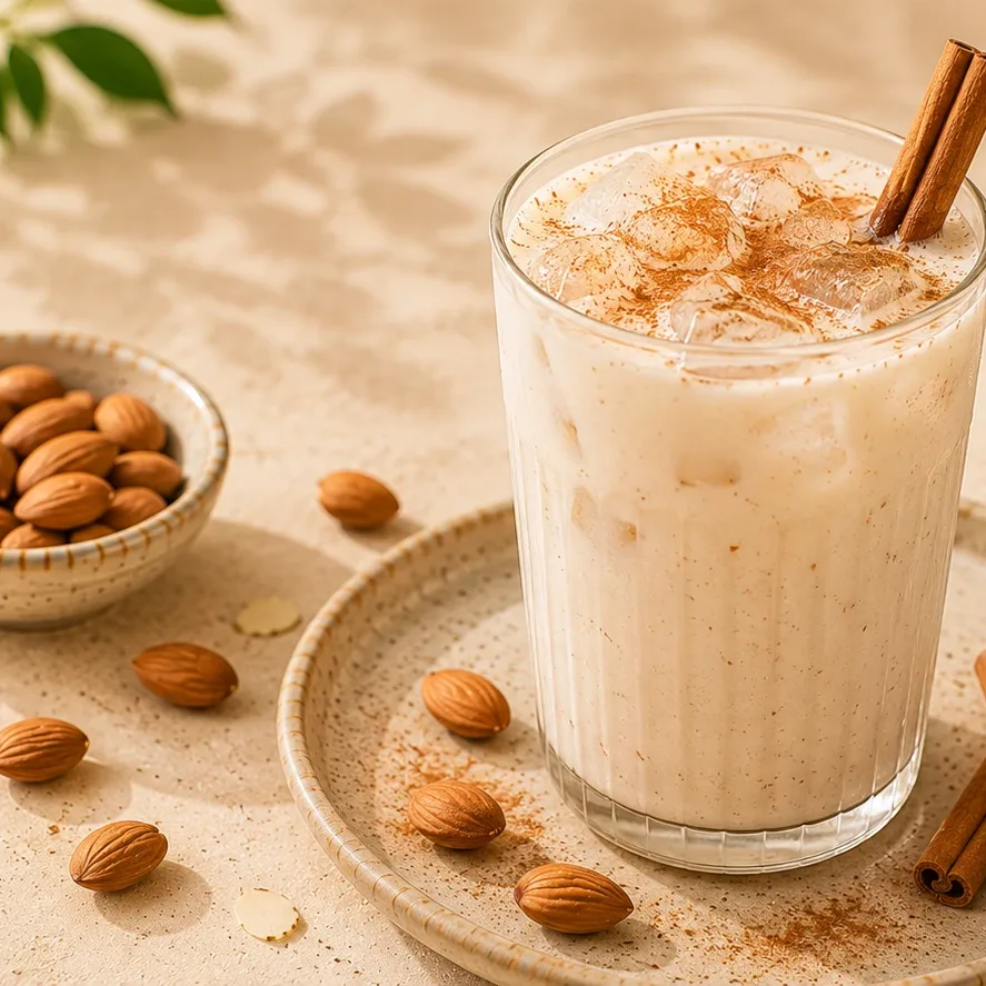 Ledová mandlová horchata se skořicí bez vaření