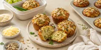 Do krabičky: cuketové muffiny s mandlemi a sýrem