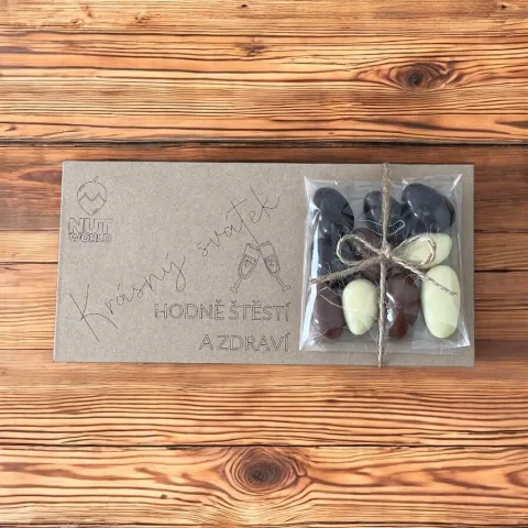 Dárková kazetka K svátku - Mandle tří barev — náhled 1