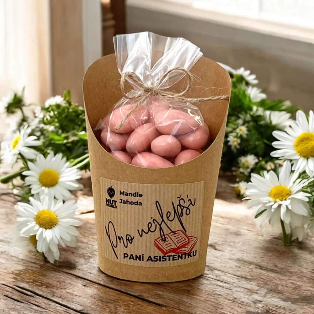 Mandle s příchutí jogurt & jahoda