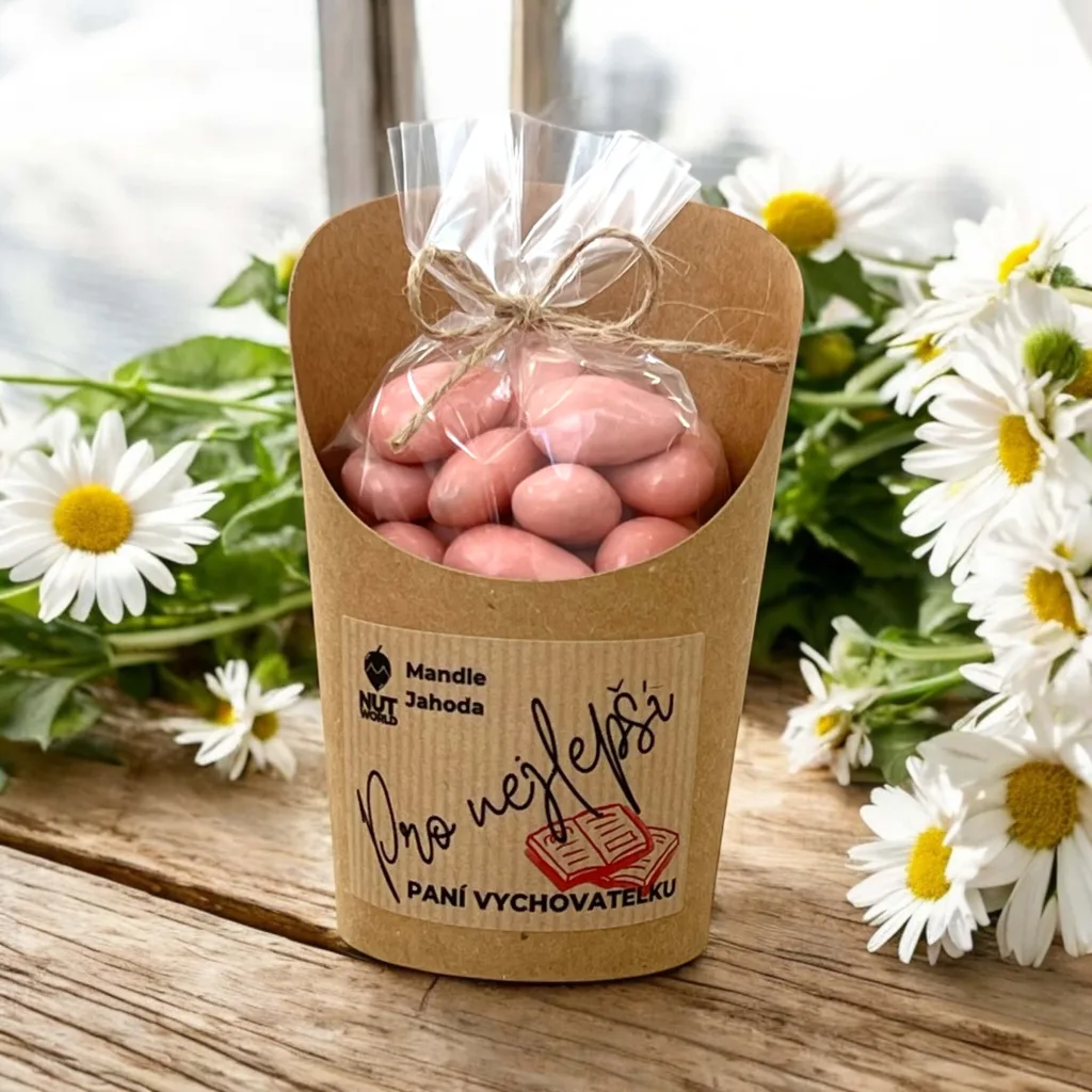 Mandle s příchutí jogurt & jahoda