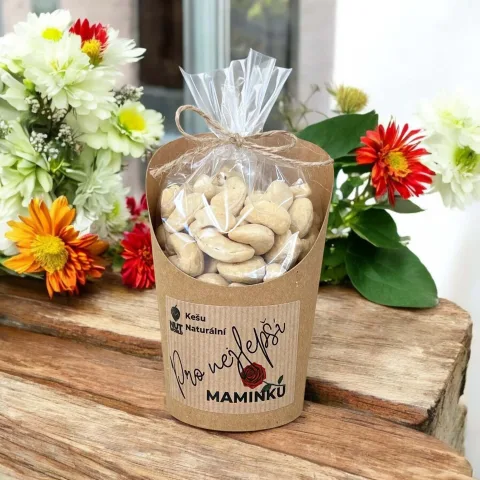 Kešu natural v celofánku a kelímku 180g - PRO MAMINKU