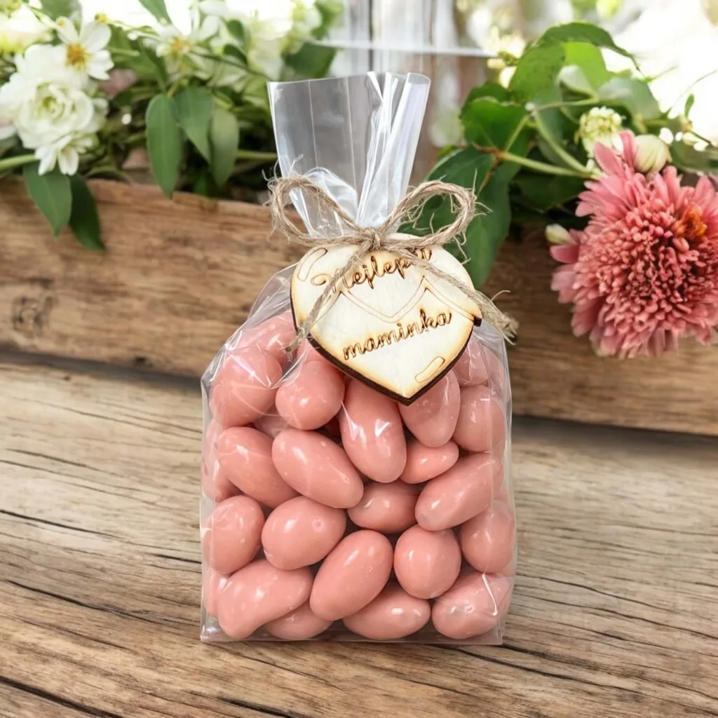 Mandle s příchutí jogurt & jahoda v celofánu 200g - PRO MAMINKU