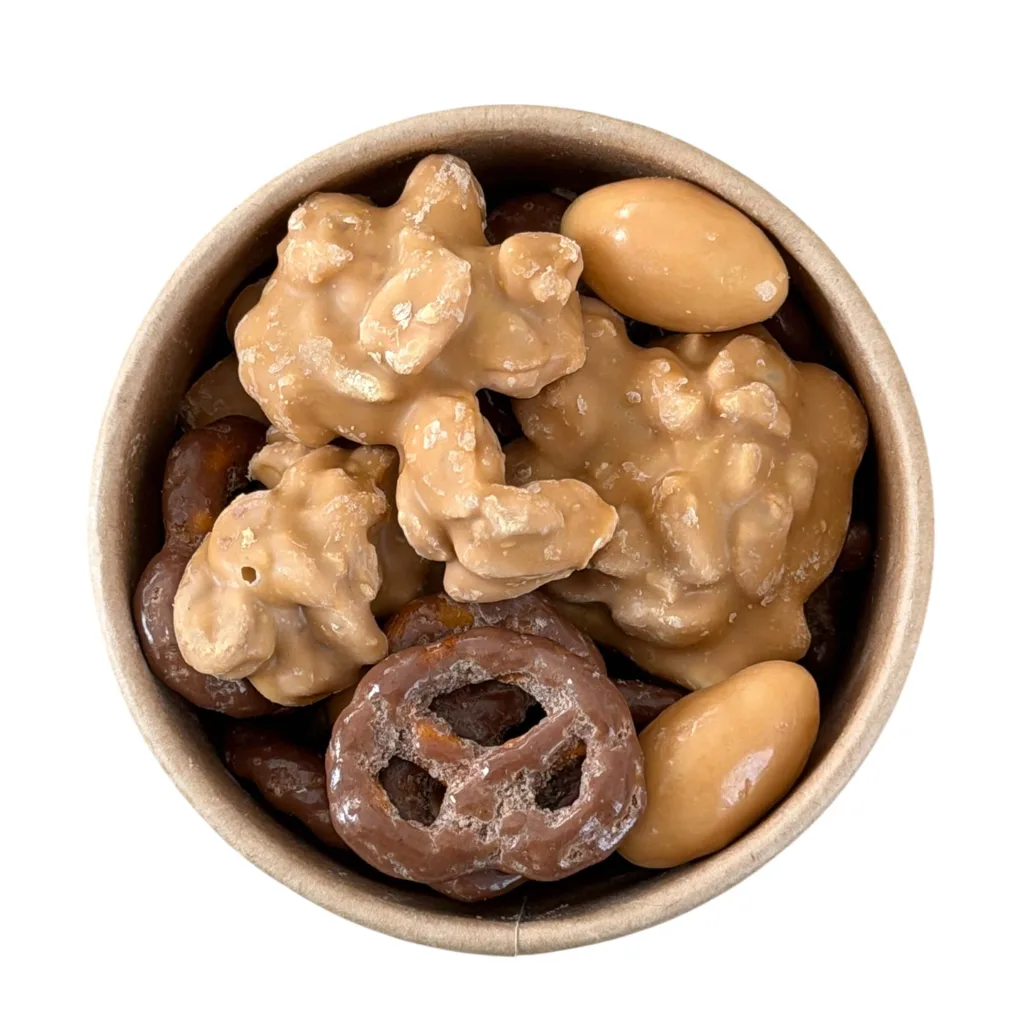 Slaný karamel mix (arašídy, mandle a preclíky)