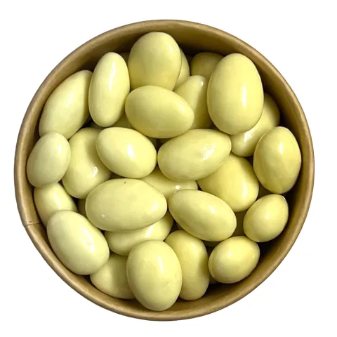 Mandle v bílé čokoládě