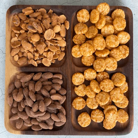 Mandle uzené + mandle v medu a soli + rýžové krekry chilli — náhled 3
