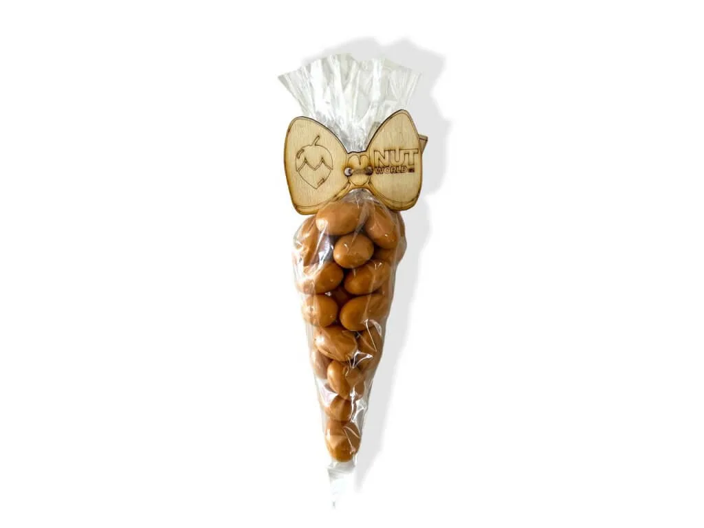 Ořechový kornout malý 150g mandle ve slaném karamelu