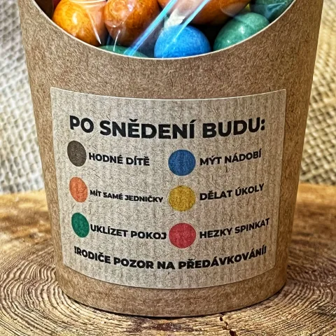 Arašídy v čokoládě v celofánku a kelímku - ZÁZRAČNÉ PILULKY 180g — náhled 2