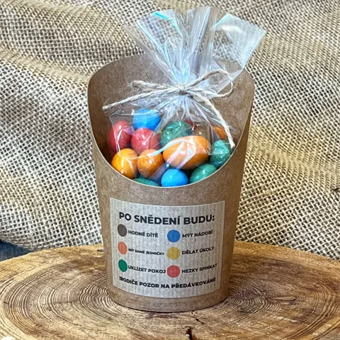 Arašídy v čokoládě v celofánku a kelímku - ZÁZRAČNÉ PILULKY 180g — náhled 3