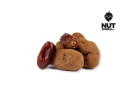 Datle v hořké čokoládě a skořici