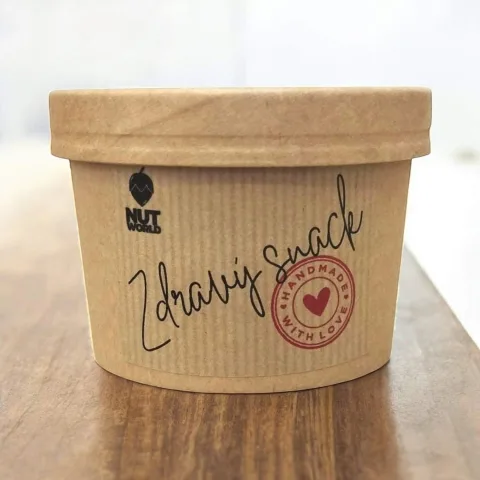 Zdravá svačina v Eko kelímku - ořechy a ovoce natural — náhled 1