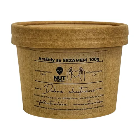 Arašídy karamelizované se sezamem