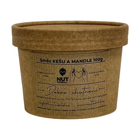 Směs kešu a mandle natural v EKO kelímku
