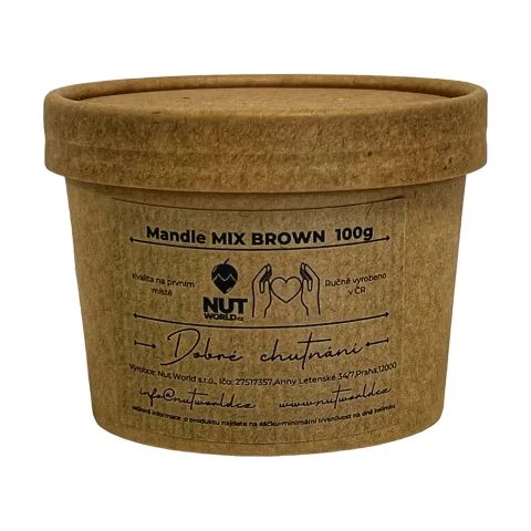 Mandle MIX brown v EKO kelímku