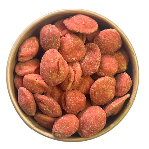 Červené wasabi arašídy