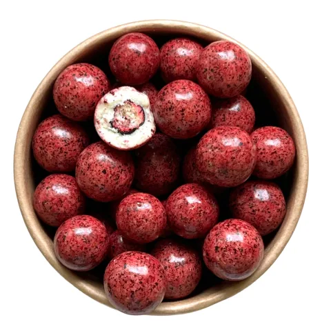 Lyofilizovaný černý rybíz v jogurtové čokoládě