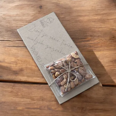 Dárková kazetka SLANÁ - Mix ořechů v medu a soli 50g — náhled 2