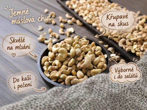 Kešu pražené solené 500 g — náhled 2