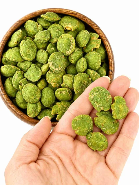 Arašídy ve wasabi - zelené 500 g — náhled 2