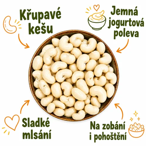 Kešu v jogurtové polevě — náhled 2
