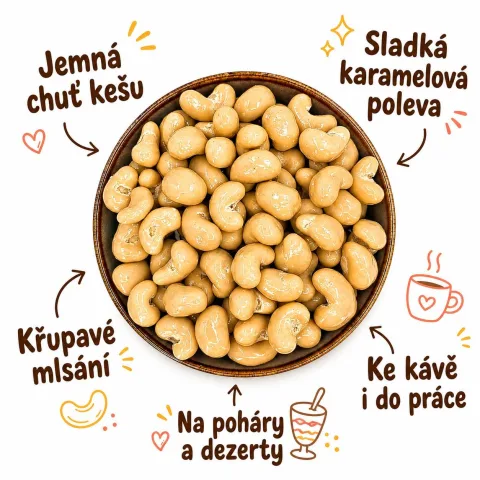 Kešu v karamelové polevě — náhled 2