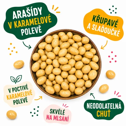 Arašídy v karamelové polevě — náhled 2