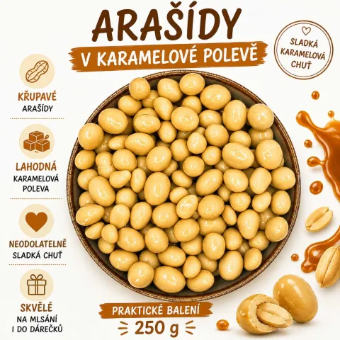 Arašídy v karamelové polevě — náhled 2