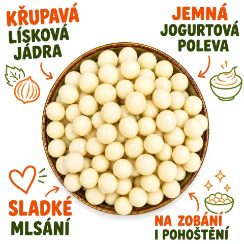 Zdravoslav Lísková jádra v jogurtové polevě — náhled 2