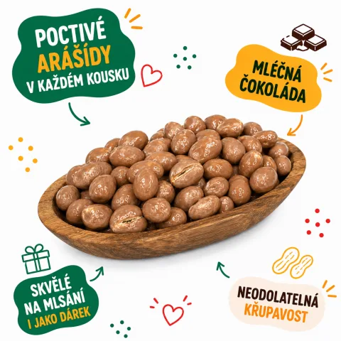 Arašídy v mléčné čokoládě — náhled 2