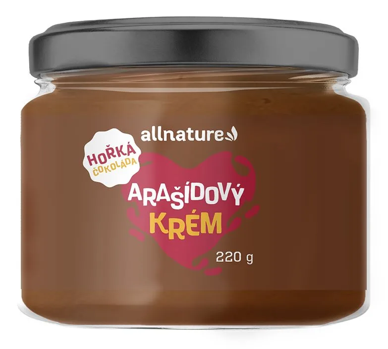 Arašídový krém s hořkou čokoládou