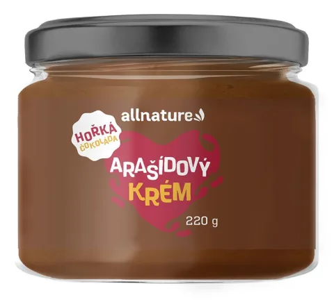 Arašídový krém s hořkou čokoládou