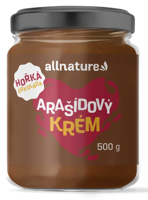 Allnature Arašídový krém s hořkou čokoládou 500 g — náhled 1