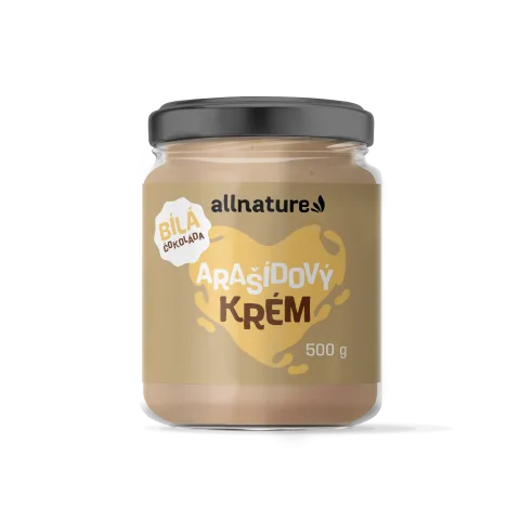 Allnature Arašídový krém s bílou čokoládou 500 g — náhled 1
