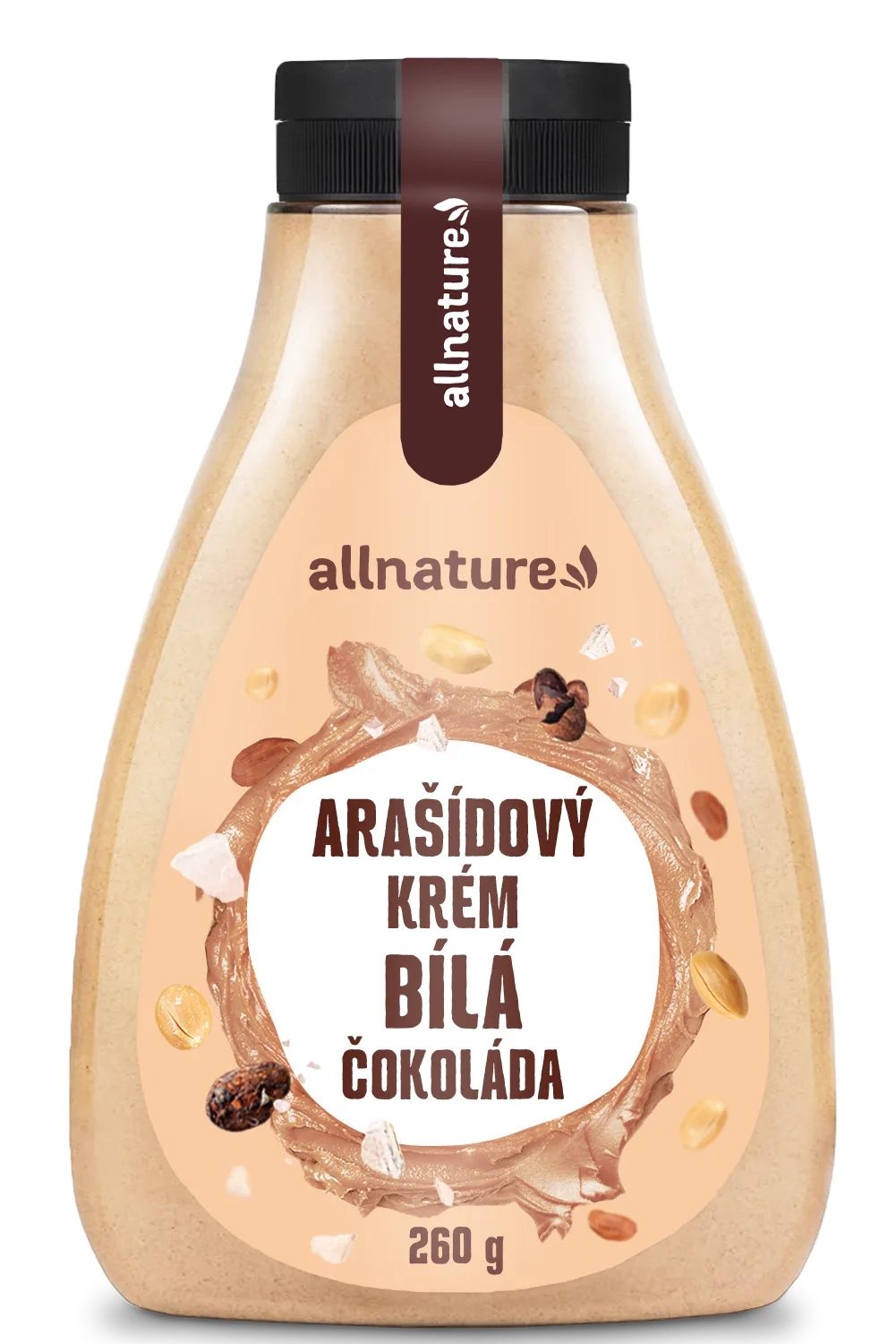 Arašídový krém s bílou čokoládou