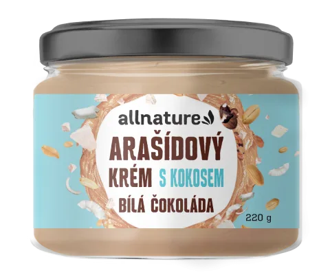 Arašídový krém s bílou čokoládou a kokosem — náhled 1