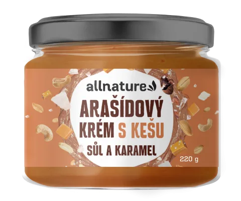 Arašídový krém s kešu, solí a karamelem — náhled 1