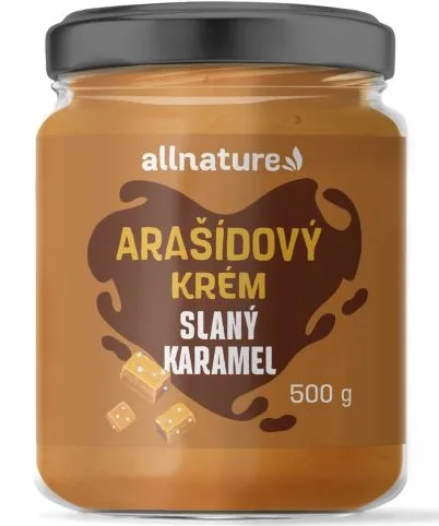 Allnature Arašídový krém - slaný karamel 500 g — náhled 1