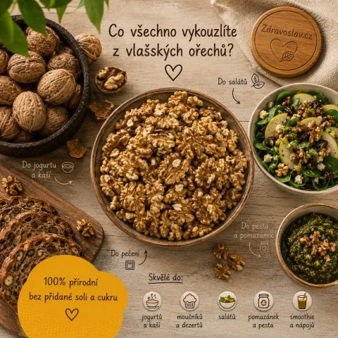 Vlašské ořechy České půlky 500 g — náhled 2