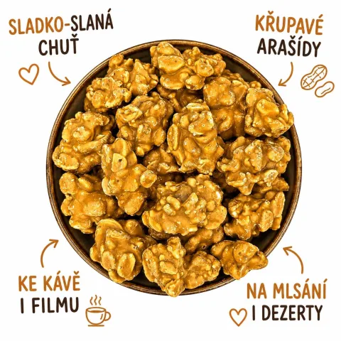 Arašídové hrudky ve slaném karamelu 500 g — náhled 2