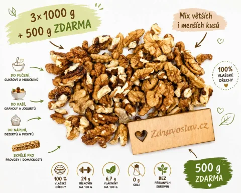 Vlašské ořechy MIX 3x1000 g + 500 g ZDARMA — náhled 3