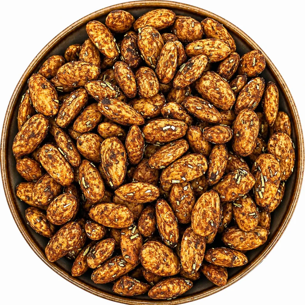 Mandle pražené v česneku, rozmarýnu a chilli
