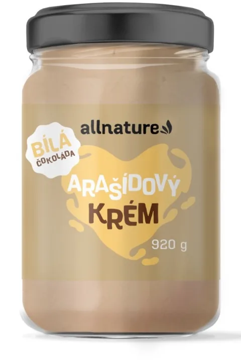 Arašídový krém s bílou čokoládou