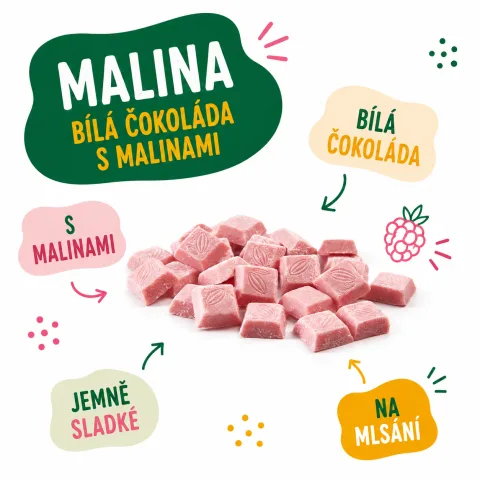 Malinová bílá čokoláda s malinami — náhled 2