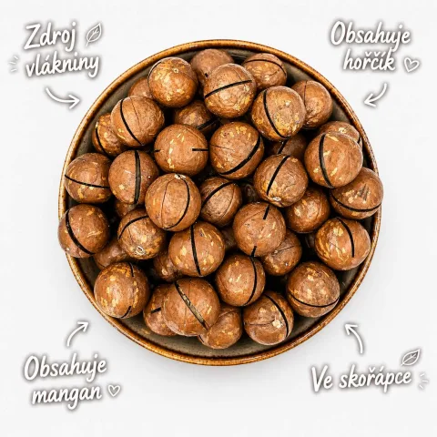 Makadamové ořechy ve skořápce s otvírákem 200 g — náhled 3