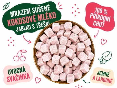 Mrazem sušené kokosové mléko - jablko s třešní — náhled 2